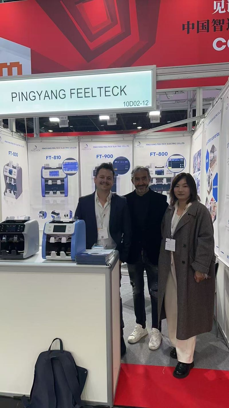 FEELTECK money counter exhibition display booth